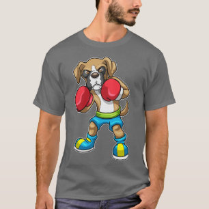 Dog as Boxer mit Boxhandschuhen 1 T-Shirt