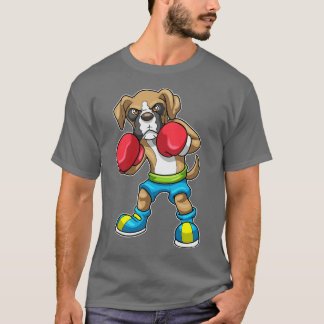 Dog as Boxer mit Boxhandschuhen 1 T-Shirt