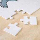 Dog as Boxer mit Boxhandschuhen Puzzle (Seite)