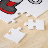 Dog as Boxer mit Boxhandschuhen Puzzle (Seite)