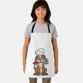 Dog as Cook with Chef's hat & Spatula Schürze (Insitu)