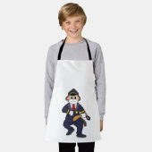 Dog as Police officer with Police uniform Schürze (Getragen)