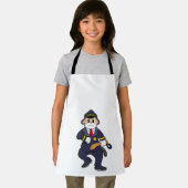 Dog as Police officer with Police uniform Schürze (Insitu)