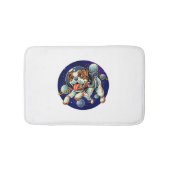 Dog Astronaut, space dog Badematte (Vorderseite)