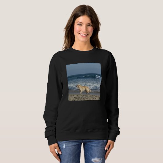 Dog At The Beach Sweatshirt (Vorne ganz)