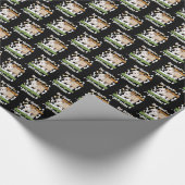 Dog Ate My Hausaufgaben - Deutsches Zitat lernen Geschenkpapier (Ecke)