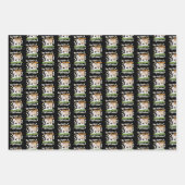 Dog Ate My Hausaufgaben - Deutsches Zitat lernen Geschenkpapier Set (Vorderseite 2)