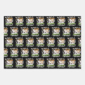 Dog Ate My Hausaufgaben - Deutsches Zitat lernen Geschenkpapier Set (Vorderseite)