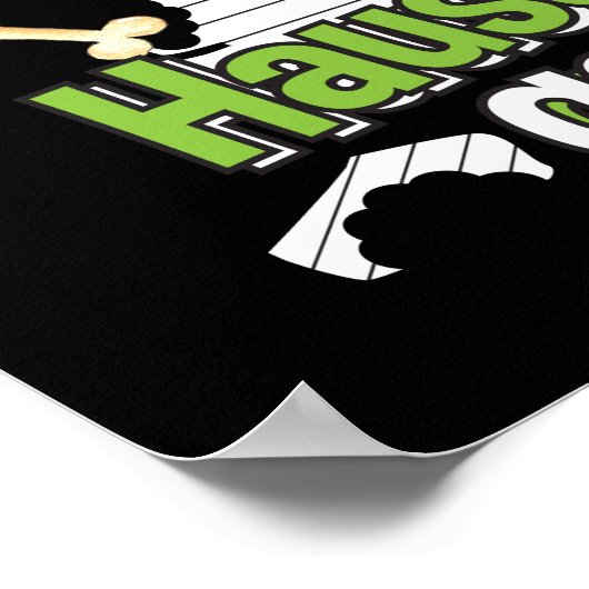 Dog Ate My Hausaufgaben - Deutsches Zitat lernen Poster (Ecke)