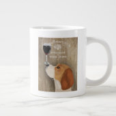 Dog Au Vin Beagle Jumbo-Tasse (Rechts)