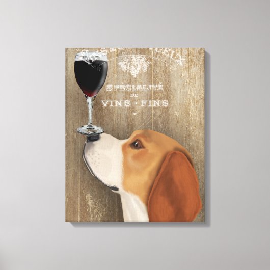Dog Au Vin Beagle Leinwanddruck (Vorderseite)
