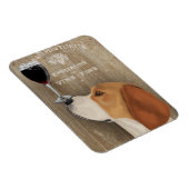 Dog Au Vin Beagle Magnet (Rechte Seite)