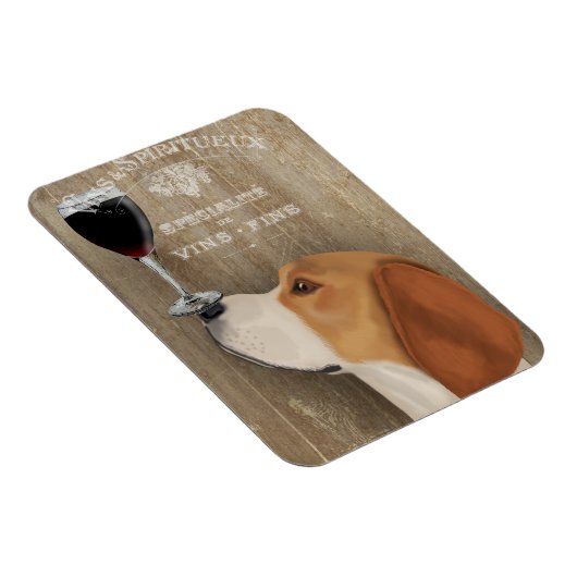 Dog Au Vin Beagle Magnet (Rechte Seite)