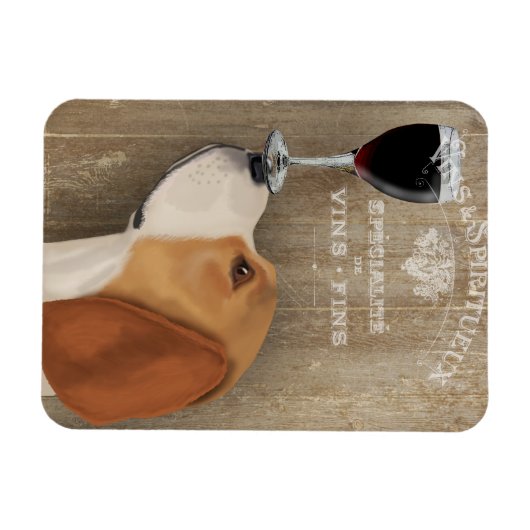 Dog Au Vin Beagle Magnet (Horizontal)