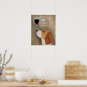 Dog Au Vin Beagle Poster (Küche)
