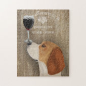 Dog Au Vin Beagle Puzzle (Vertikal)