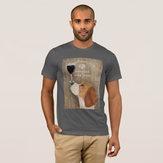 Dog Au Vin Beagle T-Shirt (Vorne ganz)