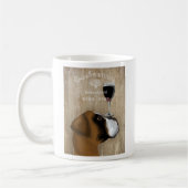 Dog Au Vin Boxer Kaffeetasse (Links)