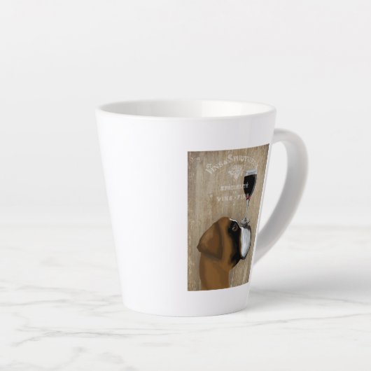 Dog Au Vin Boxer Milchtasse (Rechte Ecke)