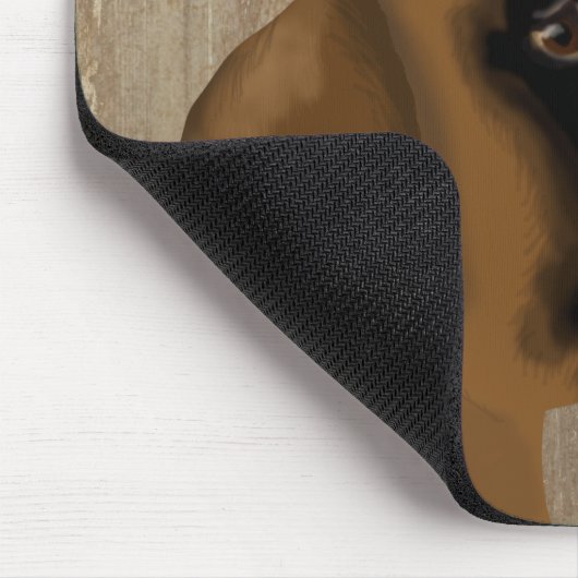Dog Au Vin Boxer Mousepad (Ecke)