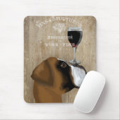 Dog Au Vin Boxer Mousepad (Mit Mouse)