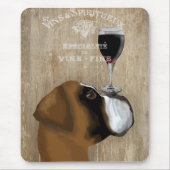 Dog Au Vin Boxer Mousepad (Vorne)