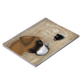 Dog Au Vin Boxer Notizblock (Linke Seite)