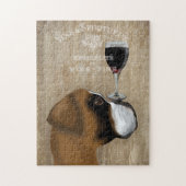 Dog Au Vin Boxer Puzzle (Vertikal)