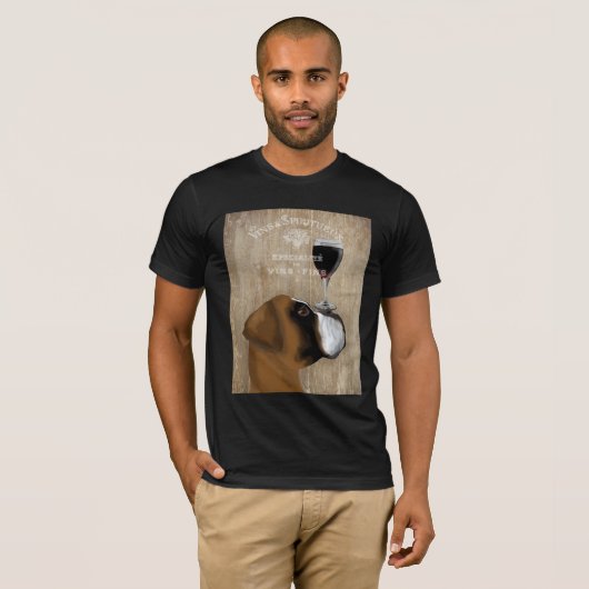 Dog Au Vin Boxer T-Shirt (Vorne ganz)