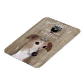 Dog Au Vin Greyhound Magnet (Linke Seite)