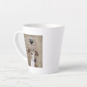 Dog Au Vin Greyhound Milchtasse (Linke Ecke)