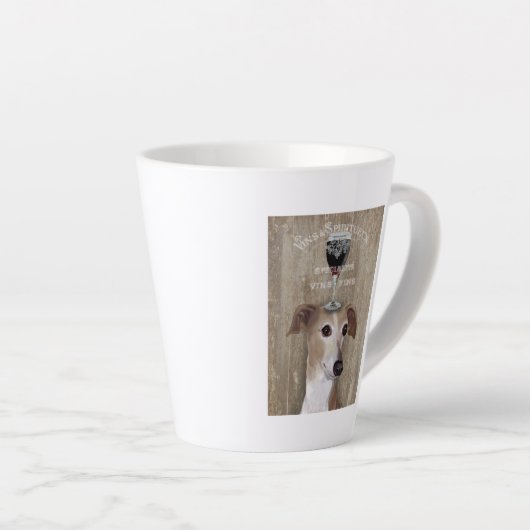 Dog Au Vin Greyhound Milchtasse (Rechte Ecke)