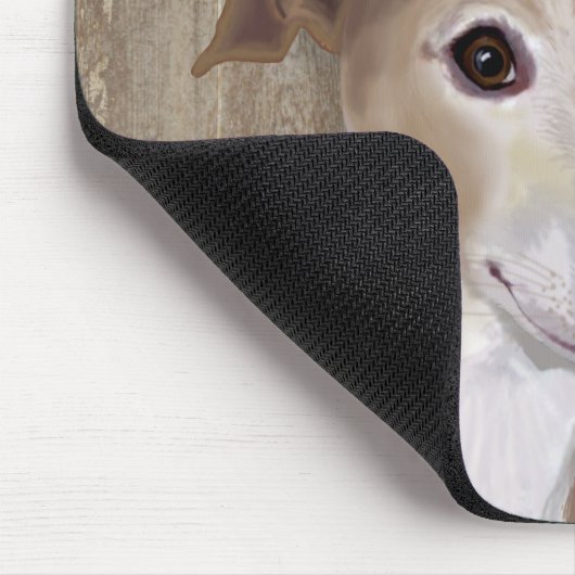 Dog Au Vin Greyhound Mousepad (Ecke)