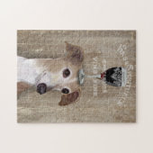 Dog Au Vin Greyhound Puzzle (Horizontal)