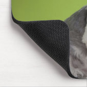 Dog auf einer Säule Mousepad (Ecke)