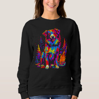 Dog Australian Shepherd Camping Sweatshirt