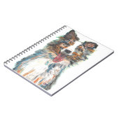 Dog-Australian Shepherd Notizblock (Linke Seite)