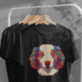 Dog Australian Shepherd Realistic T-Shirt