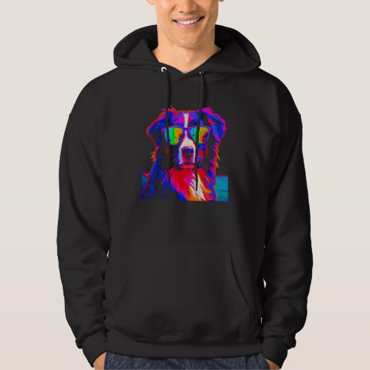Dog Australian Shepherd Summer Hoodie (Vorderseite)