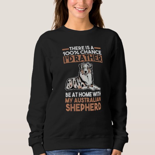 Dog Australian Shepherd Sweatshirt (Vorderseite)