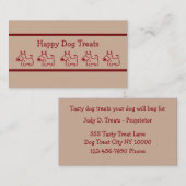 Dog Bakery Business Cards Visitenkarte (Vorne/Hinten)