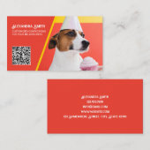 Dog Bakery Custom QR Visitenkarte (Vorne/Hinten)