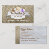 Dog Bakery Slogans Business Cards Visitenkarte (Vorne/Hinten)