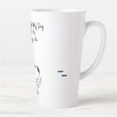 Dog Balancing Knochen auf seinem Kopf Zitat Milchtasse (Rechts)