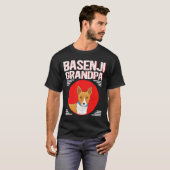 Dog Basenji Mens Basenji Grandpa Dog Eigentümer Ba T-Shirt (Vorne ganz)