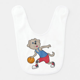 Dog Basketball-Spieler Basketball Babylätzchen