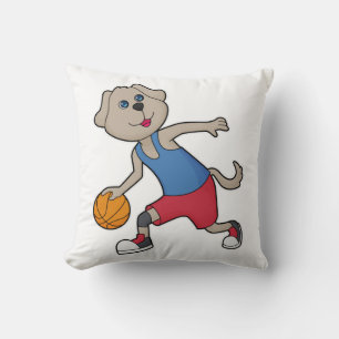 Dog Basketball-Spieler Basketball Kissen