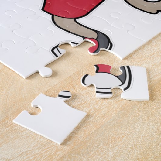 Dog Basketball-Spieler Basketball Puzzle (Seite)