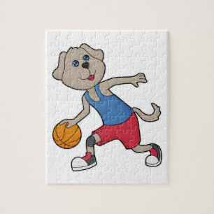 Dog Basketball-Spieler Basketball Puzzle