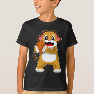 Dog Basketball-Spieler Basketball T-Shirt